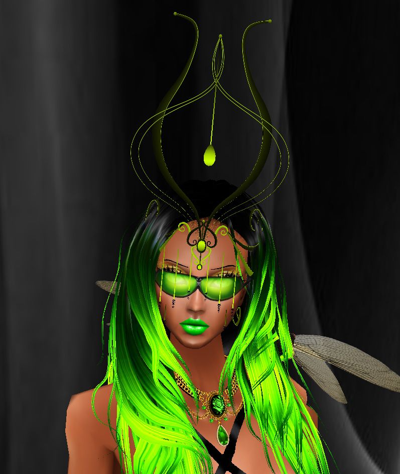 Black&Green Headdress photo BlkampGreen HeaddressB_zpsgmvqmxha.jpg