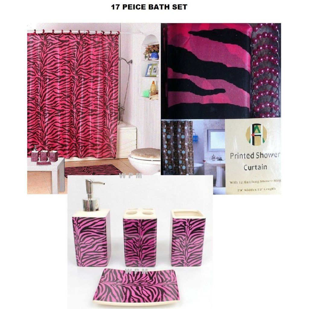 Shower Curtain Zebra Rings | Interior Decorating Tips