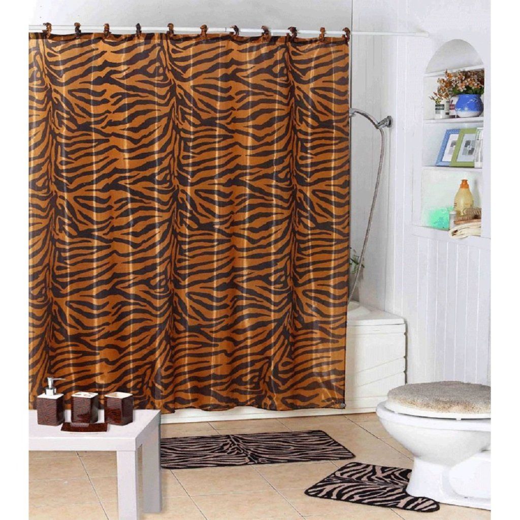 Shower Curtain Zebra Rings | House Design