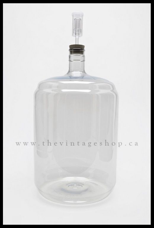 PET CARBOY KIT 5 GAL w/AIRLOCK & BUNG FOR SECONDARY FERMENTATION OF