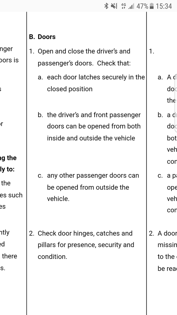 back door wont open.....MOT fail? Detailing World Forum