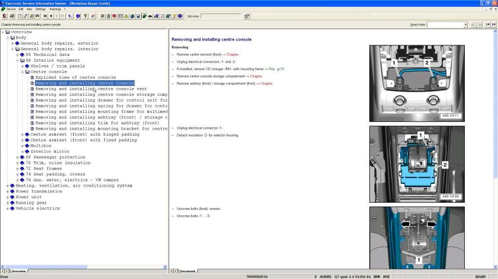 q7 center console removal??????