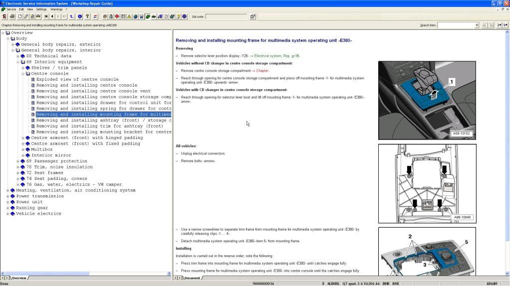 q7 center console removal??????