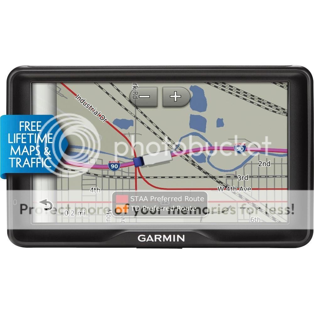760LMT 7 Inch Big Screen Bluetooth Truck GPS W/Lifetime Maps,Traffic