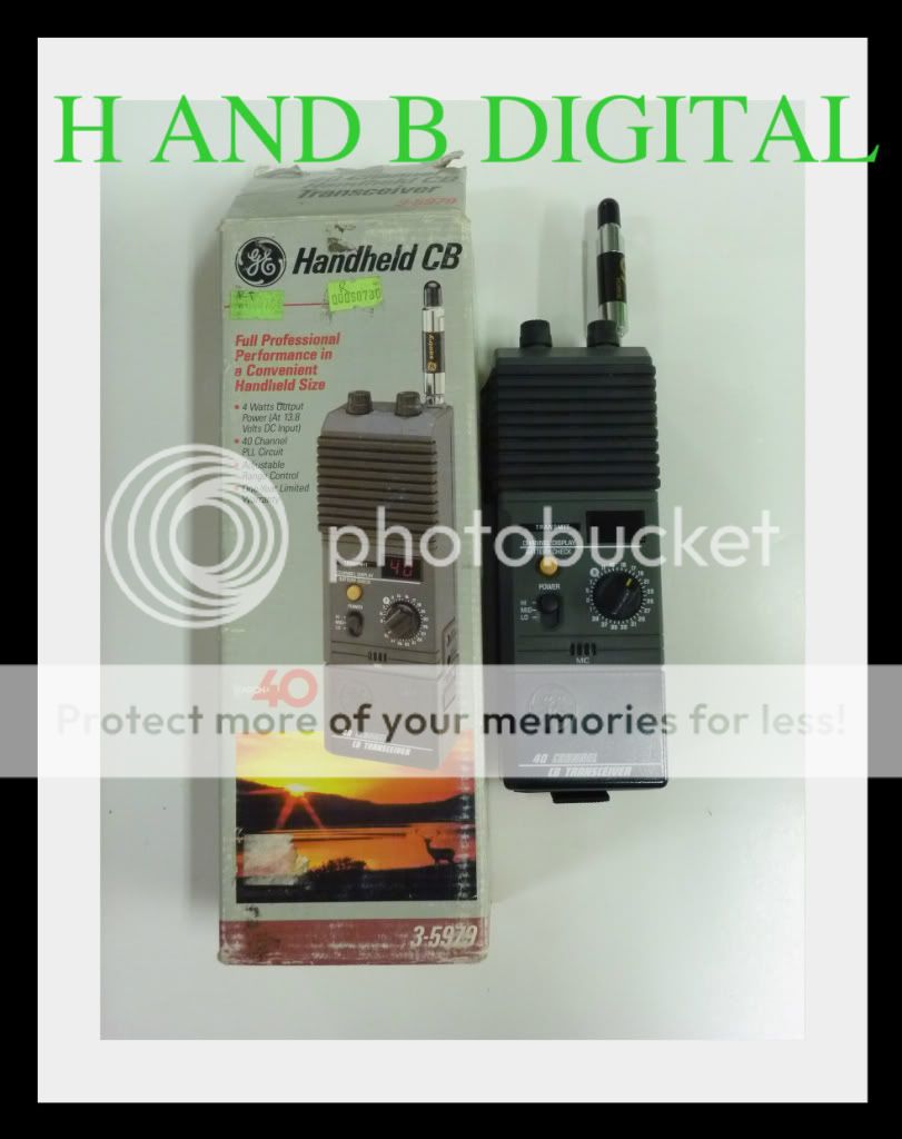 Original GE 40 Channel Handheld CB Transceiver 3 5979  