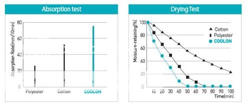 absorption test drying test