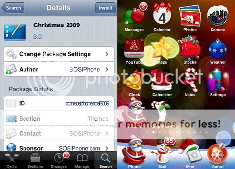 theme navidad iphone y ipod touch